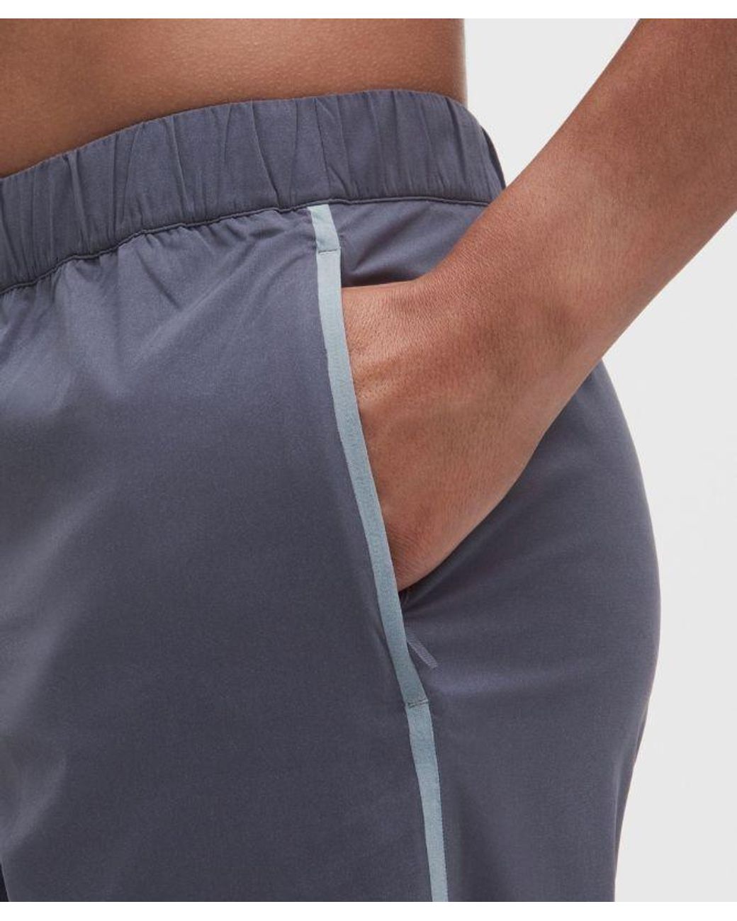 lululemon athletica Blue – Two-Toned Mid-Rise Track Pants – – Size Large