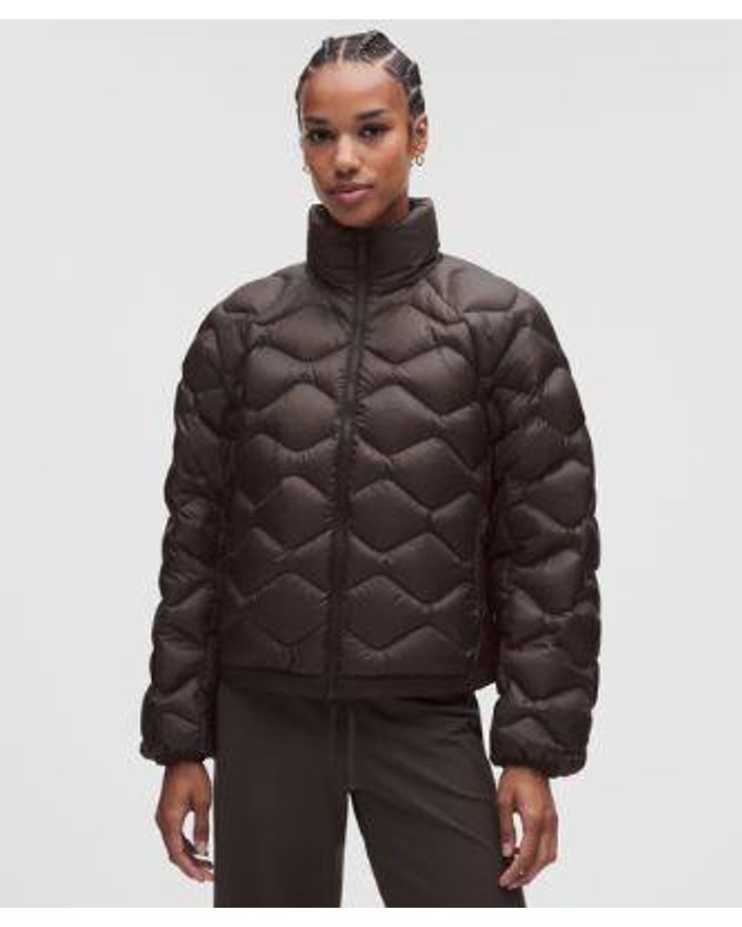 lululemon athletica Brown Featherweight 900-Down-Fill Quilted Jacket
