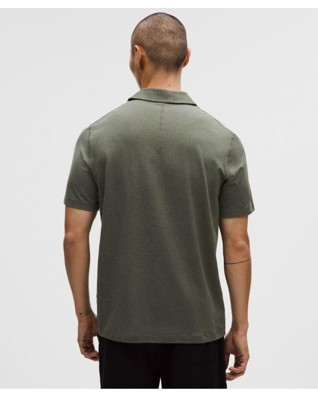 lululemon athletica Green Soft Jersey Short-Sleeve Polo Shirt for men