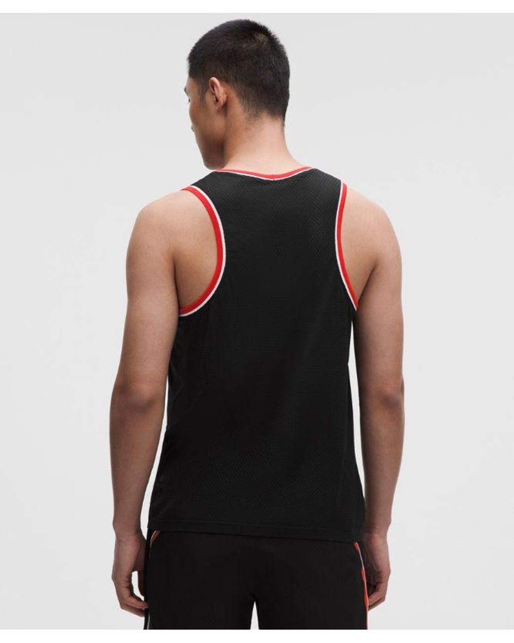 lululemon athletica Black Metal Vent Tech Tank for men