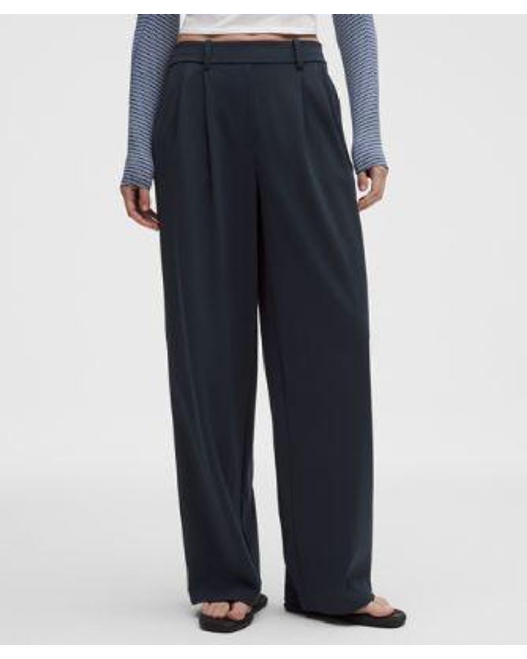 lululemon athletica Blue Daydrift High-Rise Wide-Leg Trouser