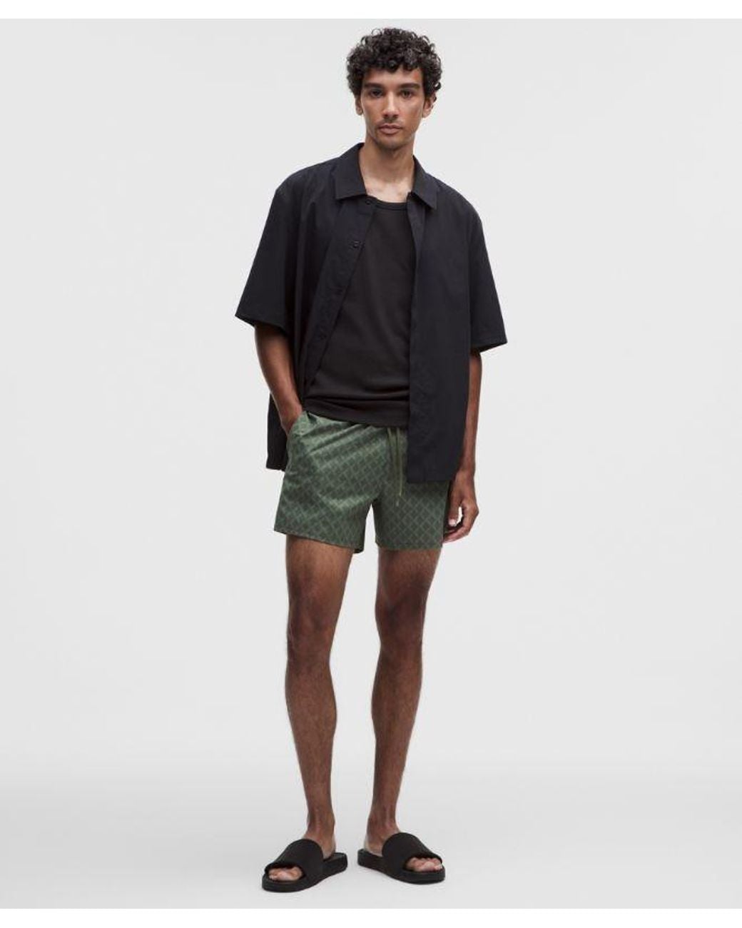 lululemon athletica Black Swim Short 5" for men
