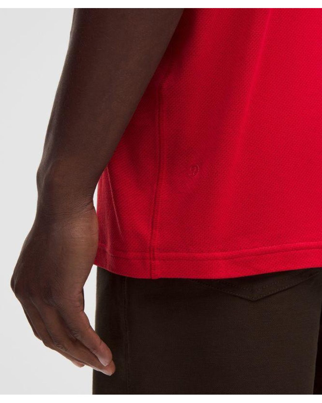lululemon athletica Red – -Knit Jersey Short-Sleeve Shirt – /Neon – Size Large for men
