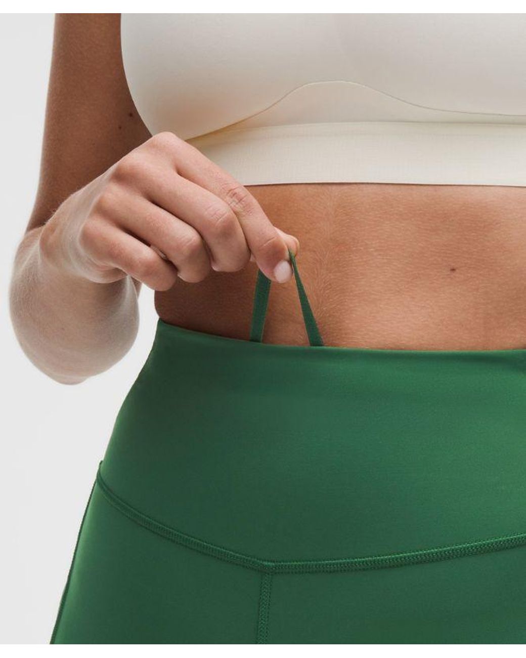 lululemon athletica Green Fast And Free High-Rise Short 8"