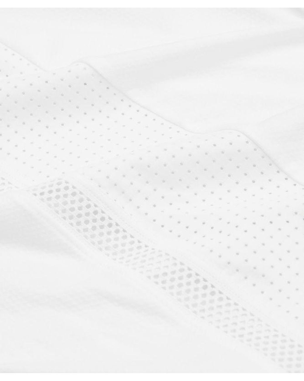 lululemon athletica White Mesh Panelled Tennis Polo Shirt for men