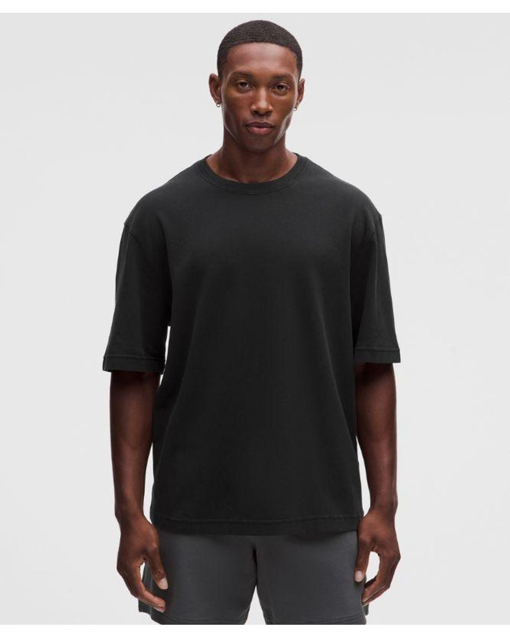 lululemon athletica Black – Pique Performer Relaxed T-Shirt – – Size Medium for men