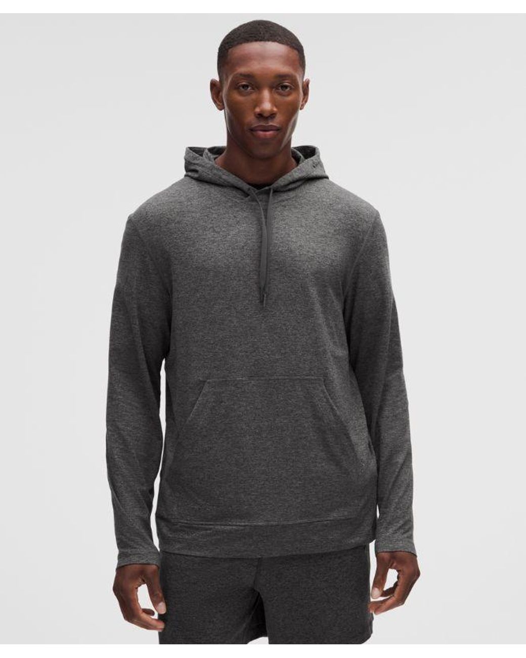 lululemon athletica Gray Soft Jersey Pullover Hoodie for men