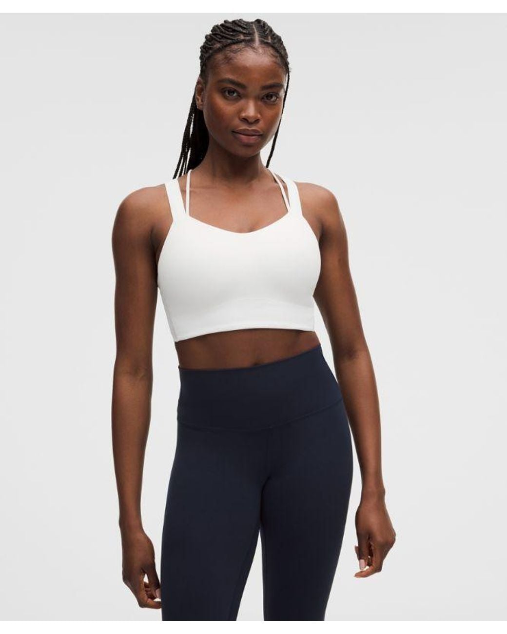 lululemon athletica Blue – Like A Cloud Longline Sports Bra Light Support, D/Dd Cup – – Size 14