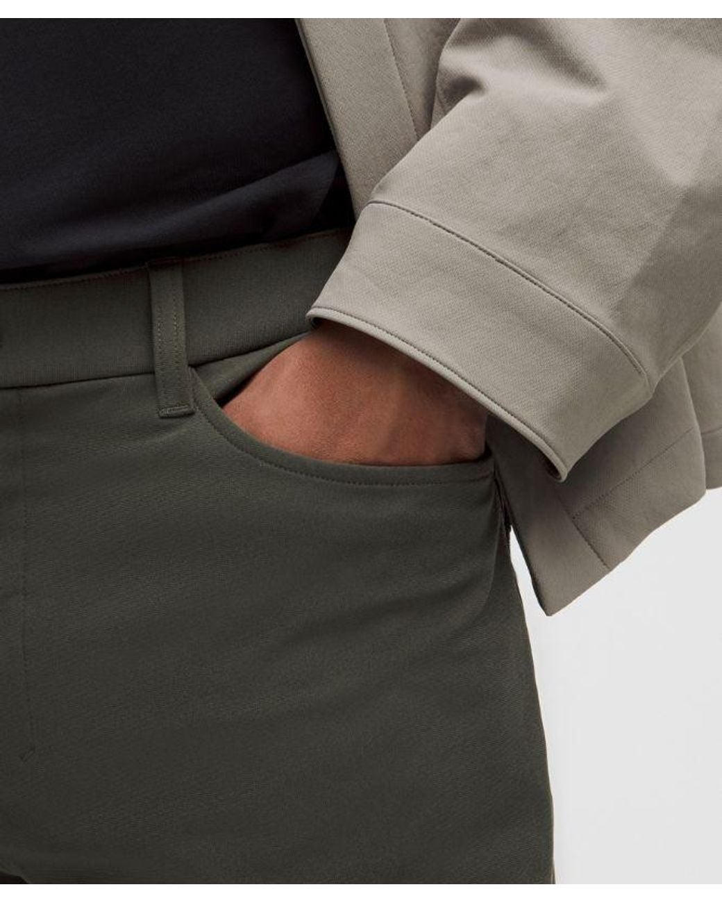 lululemon athletica Gray – Abc Slim-Fit 5 Pocket Trousers 30L Warpstreme – – Size 8 for men