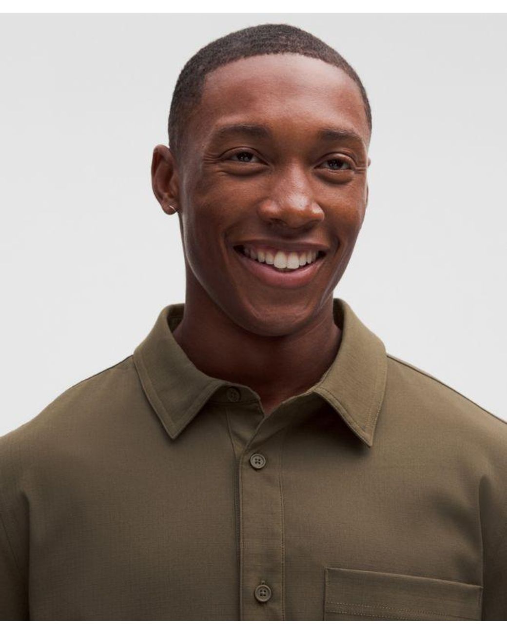 lululemon athletica Brown – Ripstop Classic-Fit Long-Sleeve Shirt – – Size Large for men