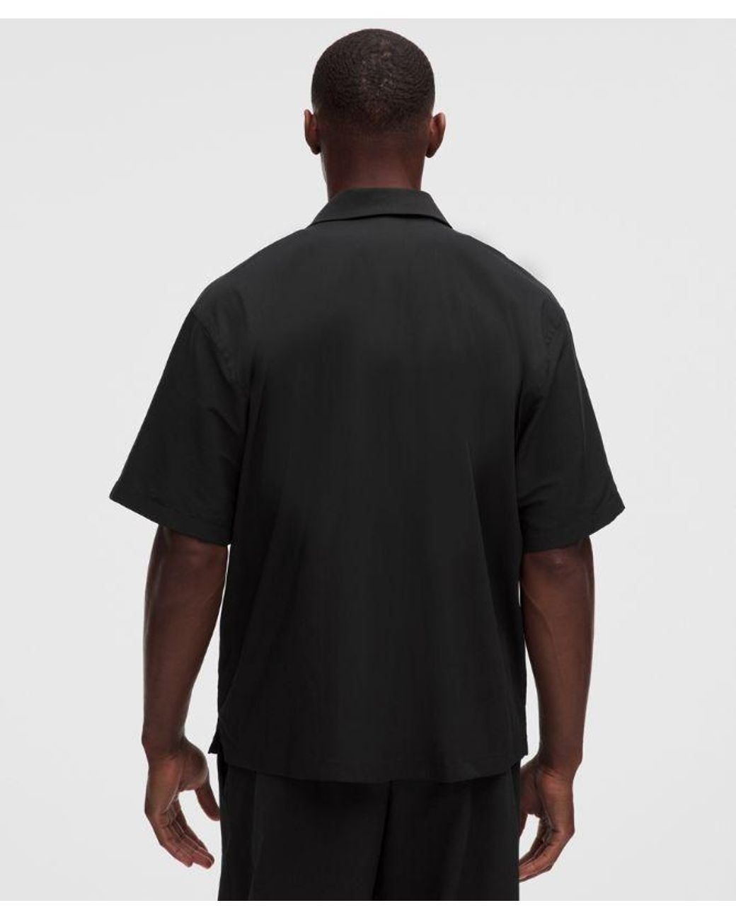 lululemon athletica Black Lightweight Camp-Collar Shirt for men