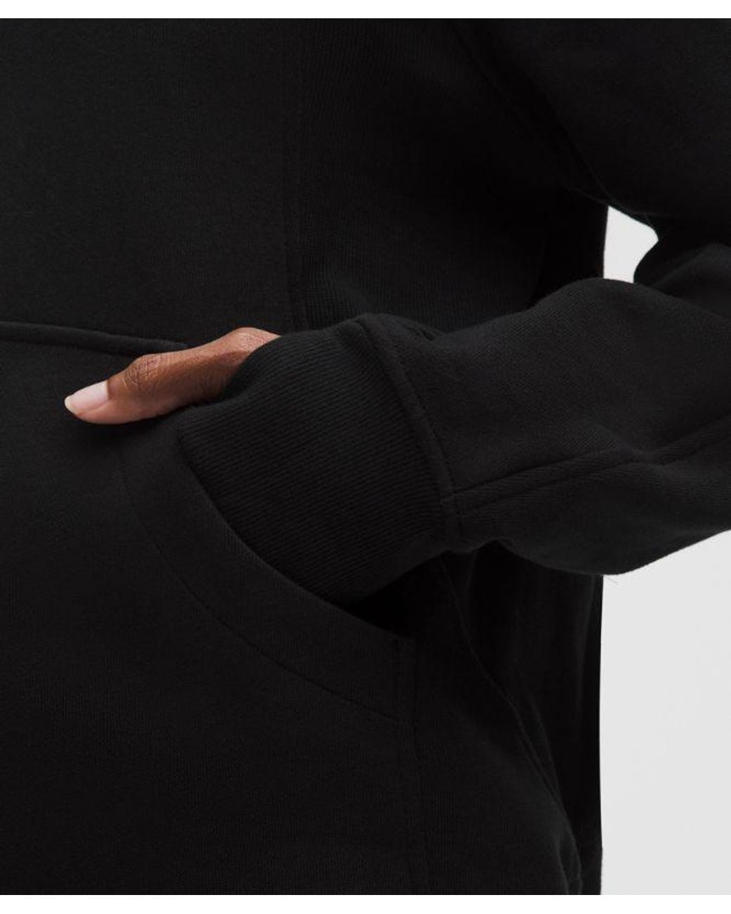 lululemon athletica Black – Scuba Oversized Funnel-Neck Half Zip Sweatshirt Long – – Size 6
