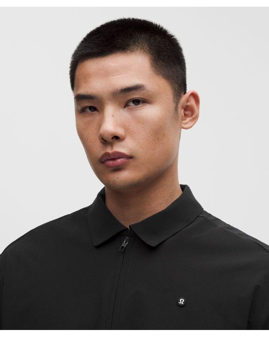 lululemon athletica Black Oversized Golf Polo Shirt for men