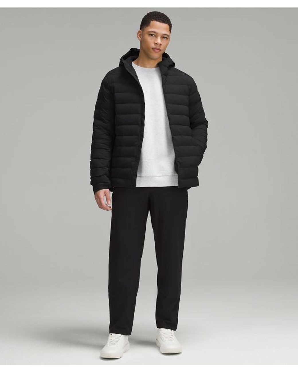 lululemon athletica Black – Navigation Stretch Down Hoodie – – Size Large for men