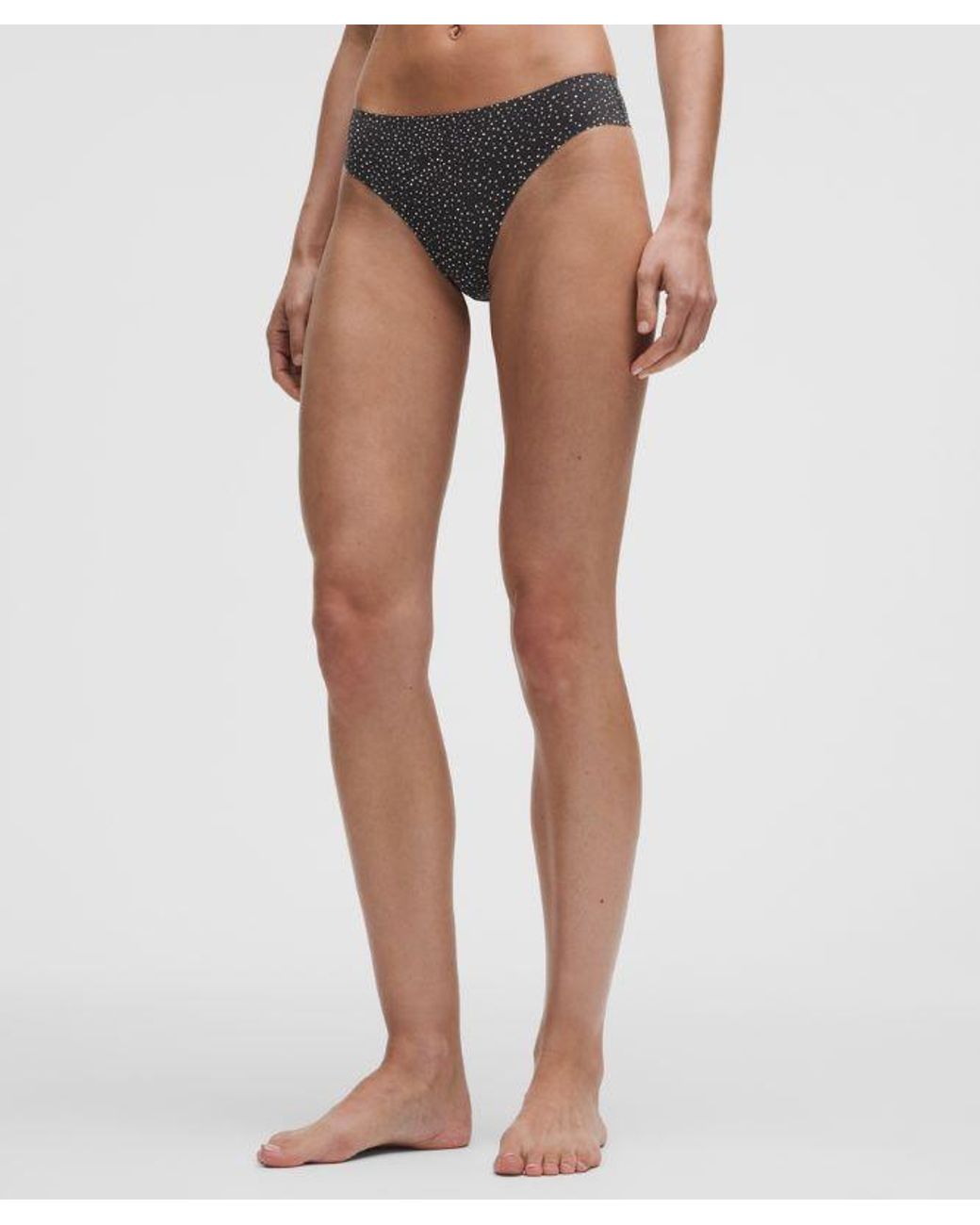 lululemon athletica Gray Invisiwear Mid-rise Thong Underwear 3 Pack