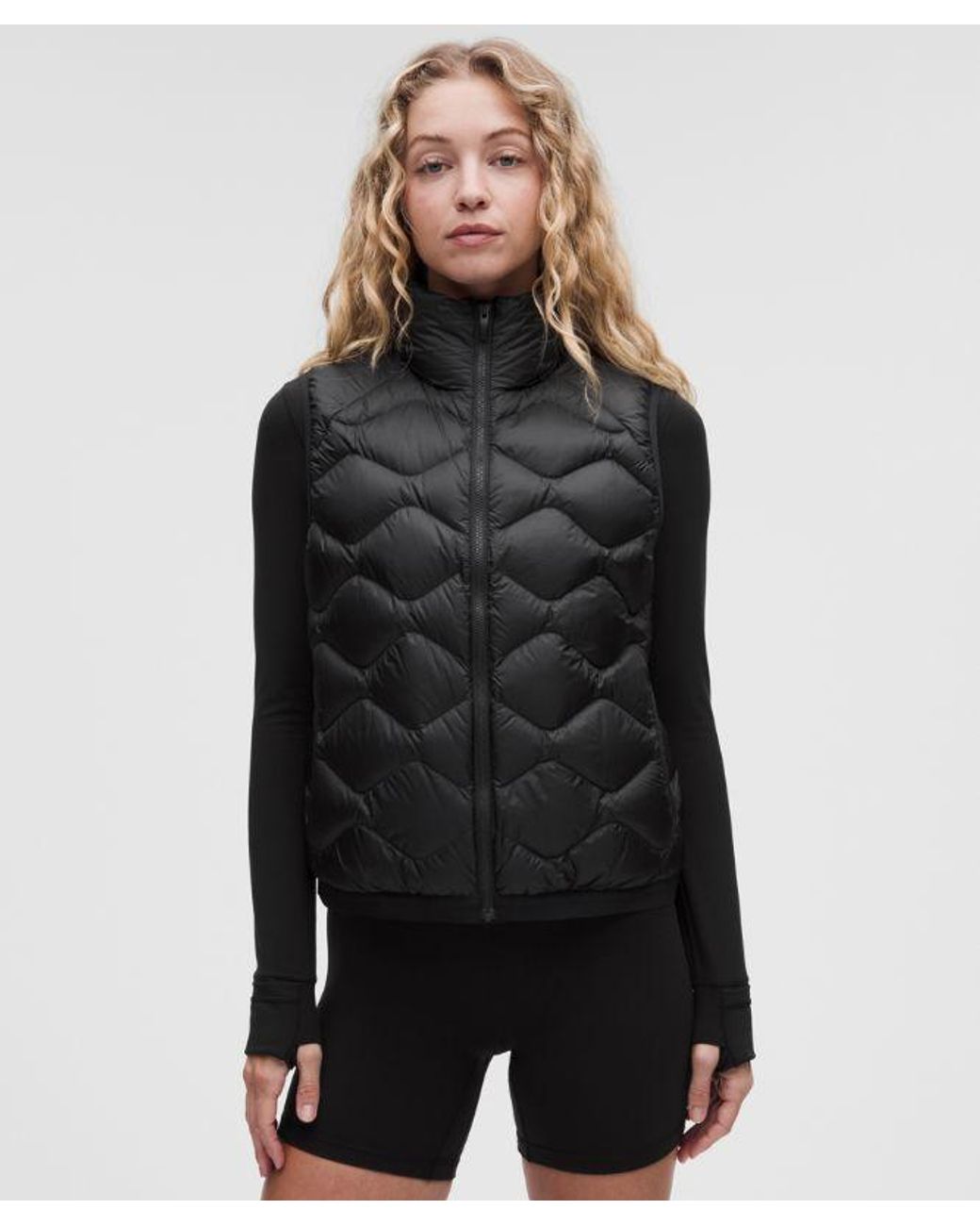 lululemon athletica Black Featherweight 900-Down-Fill Quilted Vest