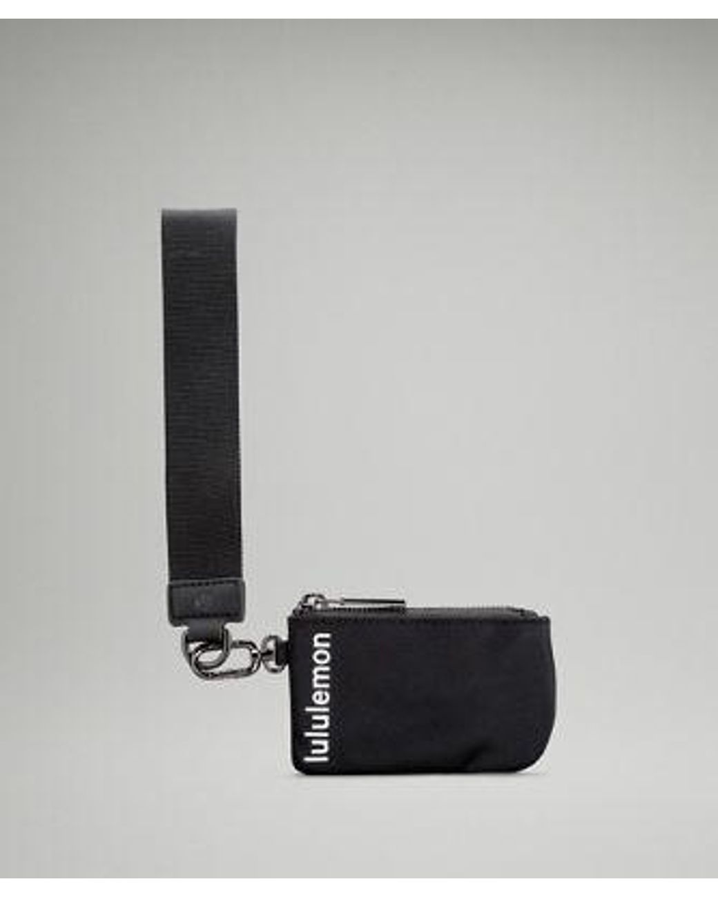 lululemon athletica Gray Dual Pouch Wristlet Bag - Color Black