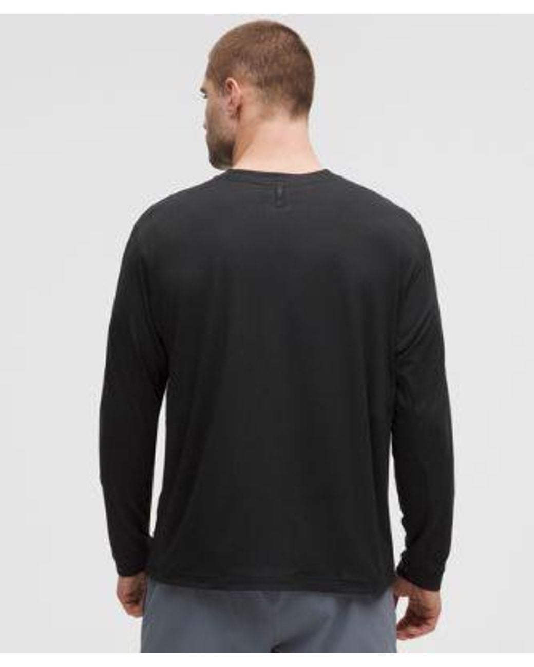 lululemon athletica Black – Easyset Training Long-Sleeve Shirt – – Size Large for men