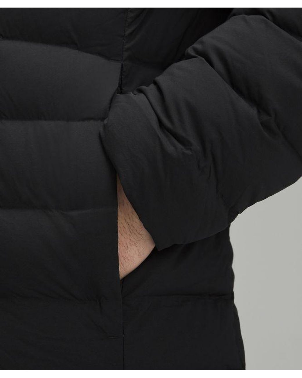 lululemon athletica Black – Navigation Stretch Down Hoodie – – Size Large for men