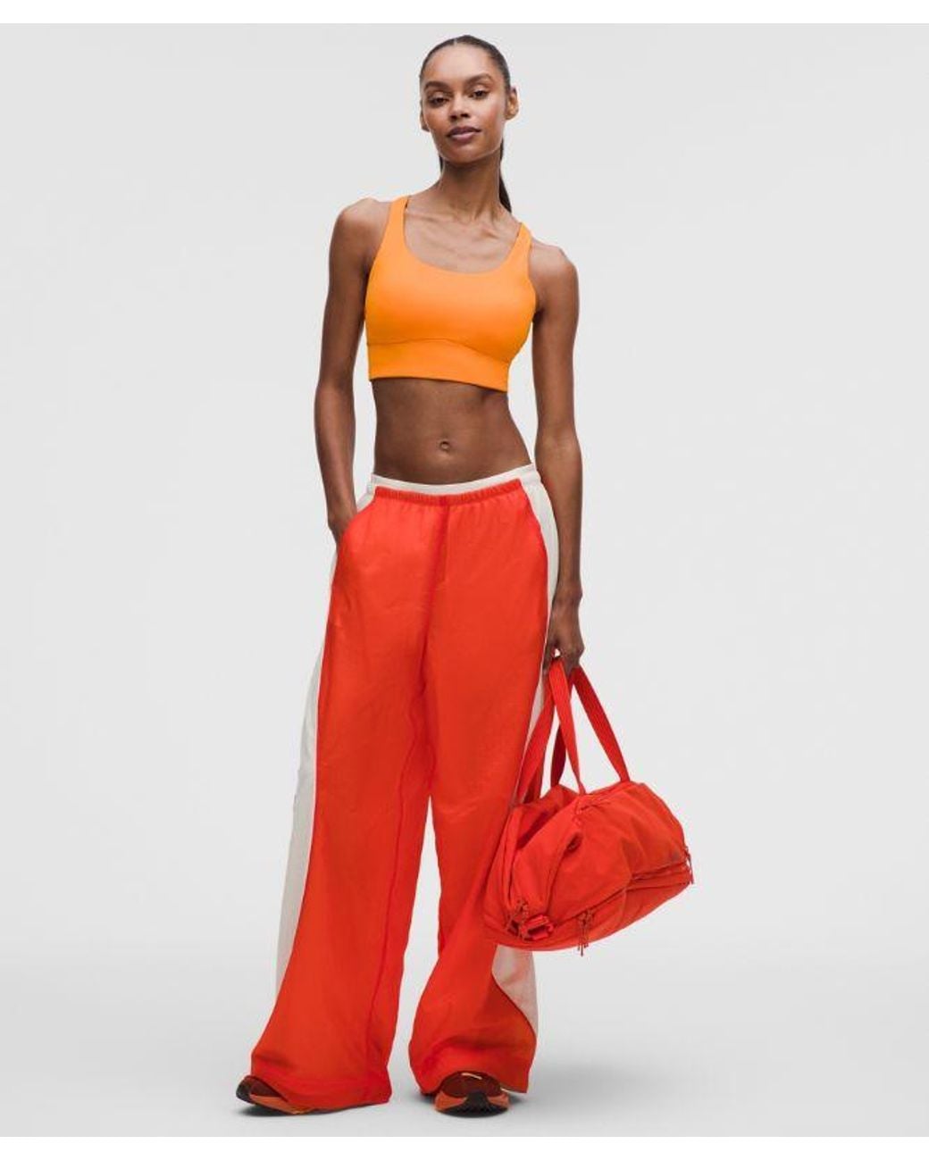 lululemon athletica Red – Energy Longline Sports Bra Medium Support, B-D Cups Evolve – – Size 6