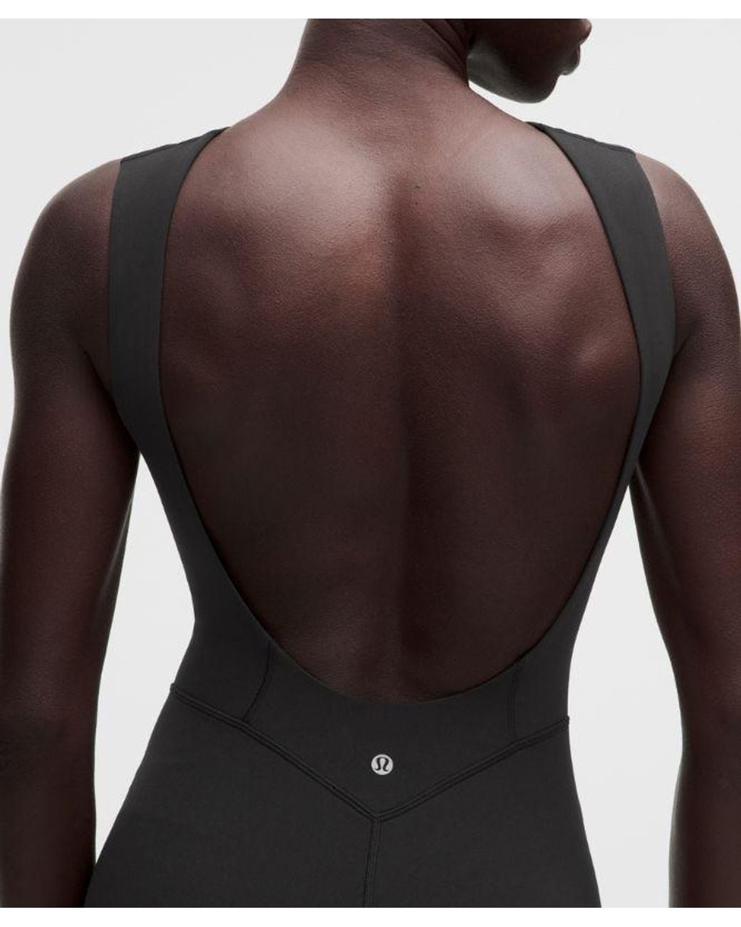 lululemon athletica Black – Align Scoopback Bodysuit – 6" – – Size 4