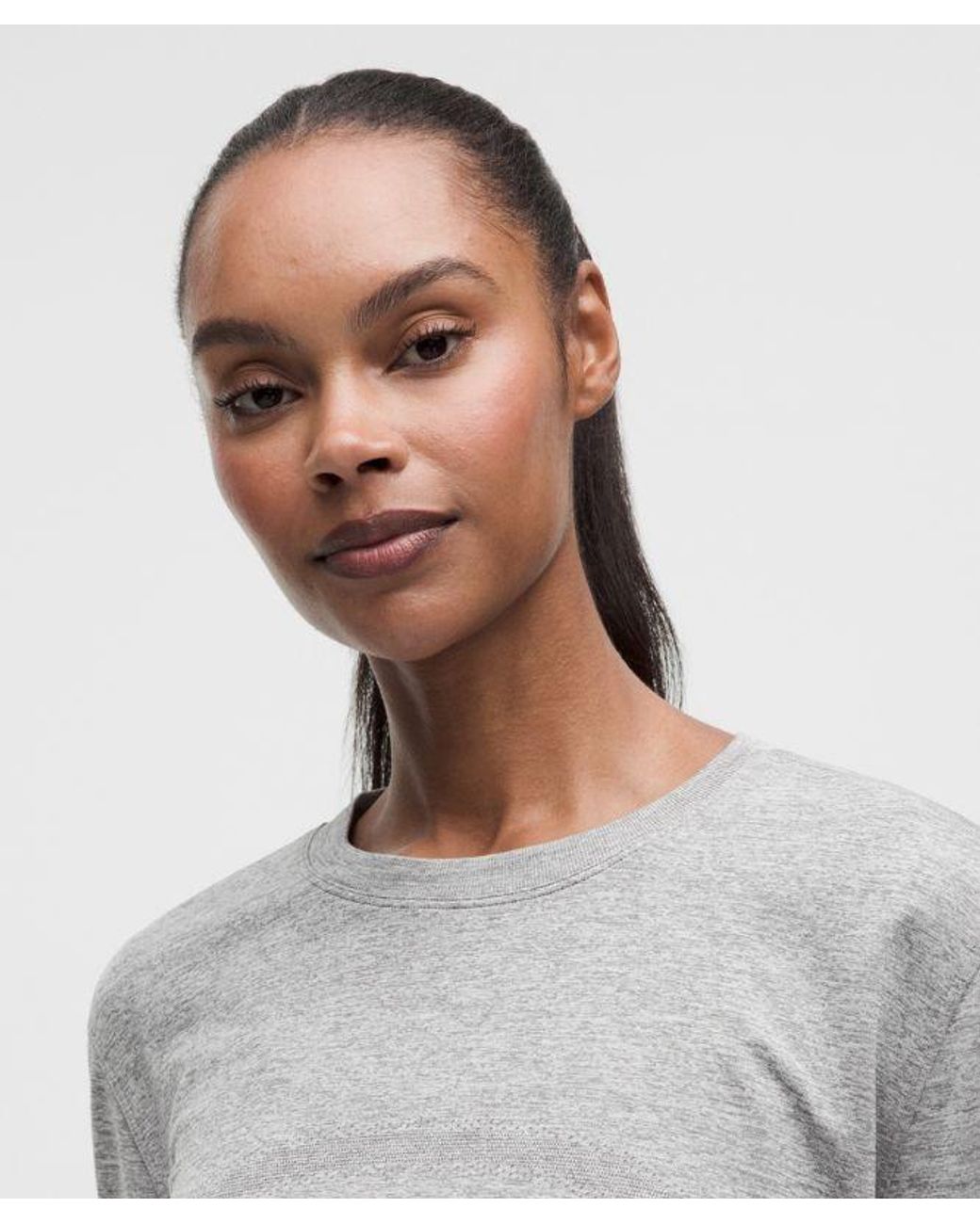lululemon athletica Gray – Swiftly Relaxed Long-Sleeve Shirt Hip Length – – Size 4