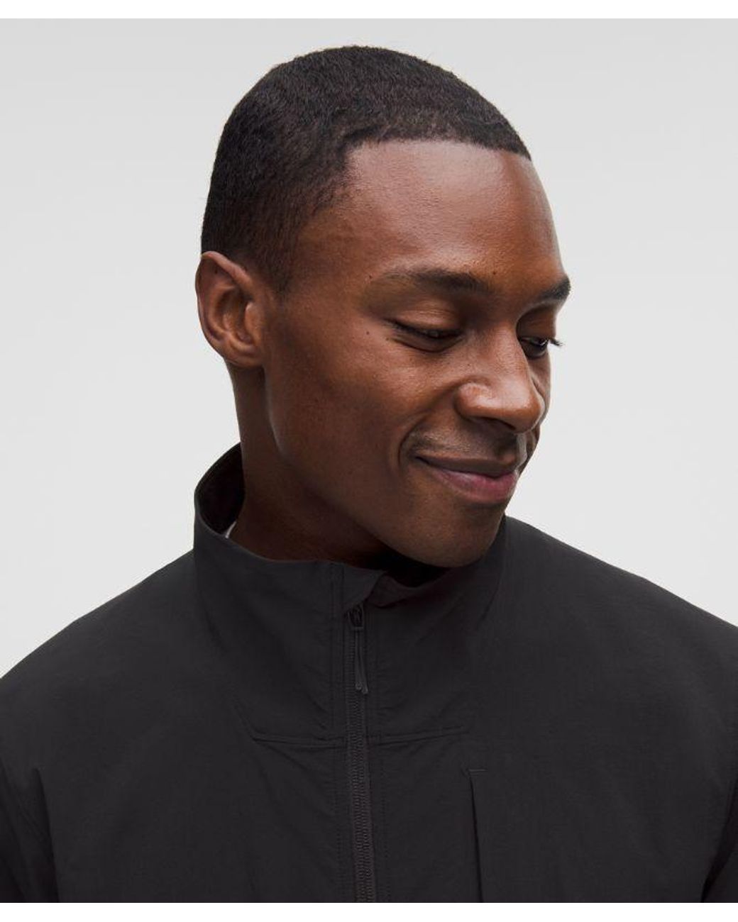 lululemon athletica Black Sojourn Windbreaker Jacket for men