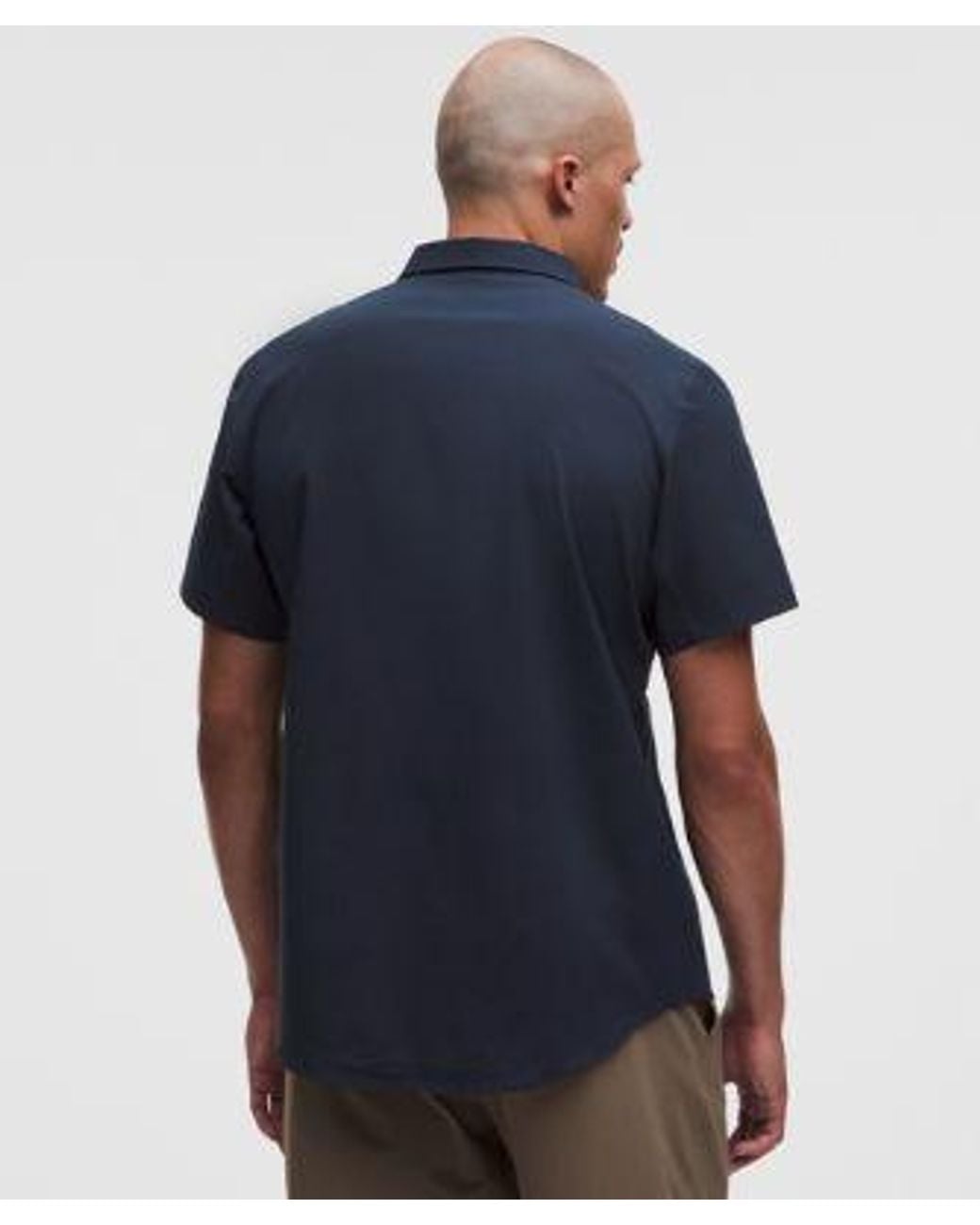 lululemon athletica Blue Airing Easy Short-Sleeve Shirt for men