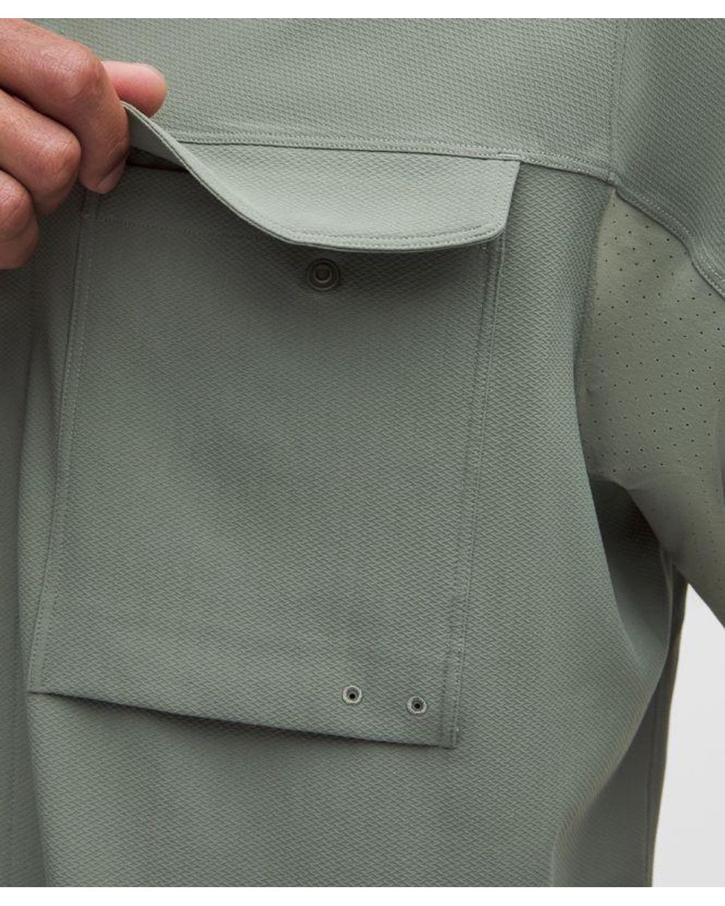 lululemon athletica Green – Uv-Protective Lightweight Hike Overshirt – /Pastel – Size Large for men