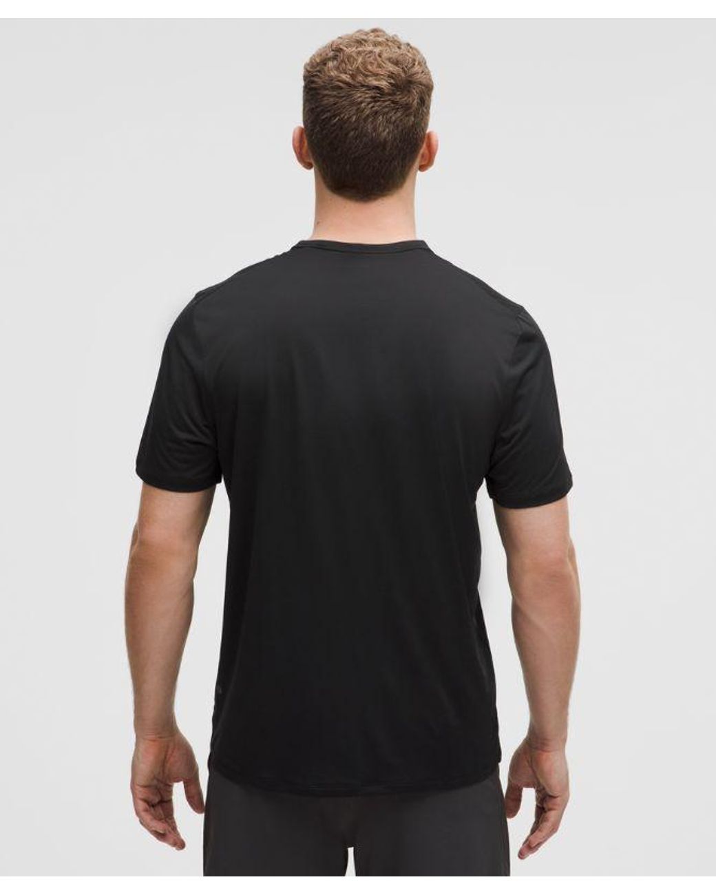 lululemon athletica Black – Mile Maker Run Crew Lightweight Short-Sleeve Shirt – – for men