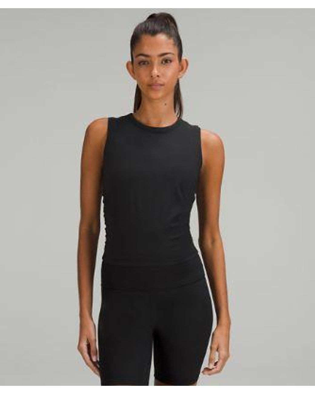 lululemon athletica Black – All It Takes Ribbed Nulu Tank Top – – Size 18