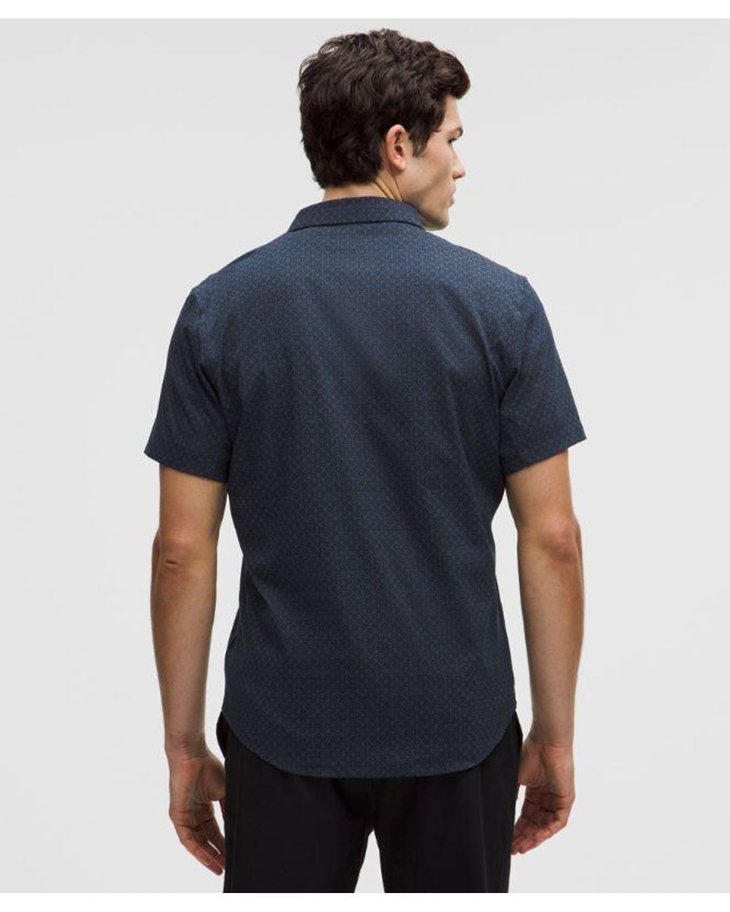 lululemon athletica Blue Airing Easy Short-Sleeve Shirt for men