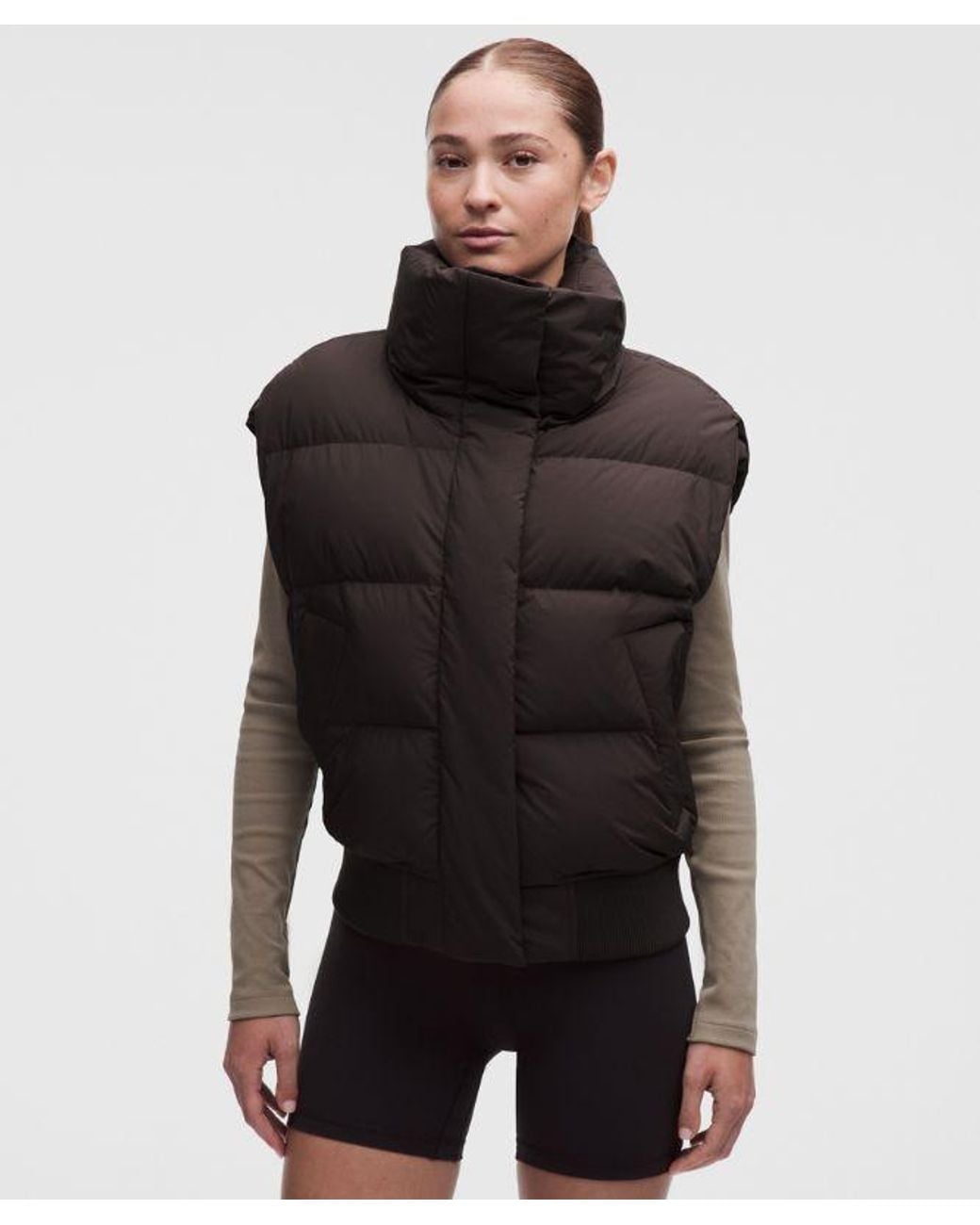 lululemon athletica Black Wunder Puff Bomber Vest