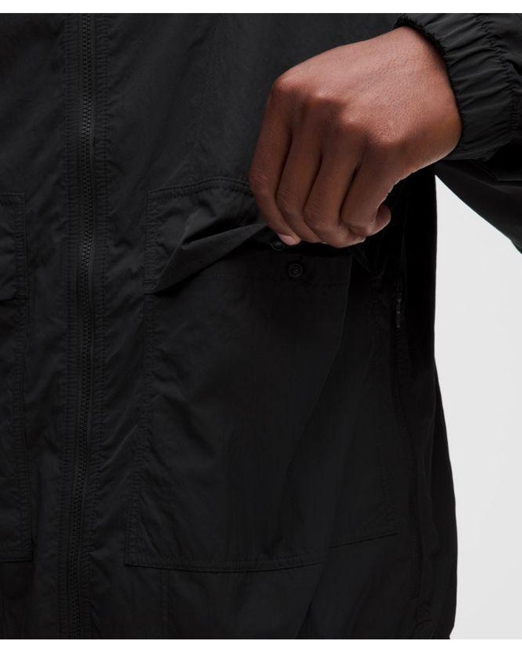 lululemon athletica Black – Uv-Protective Stash And Dash Windbreaker Jacket – – Size Large for men