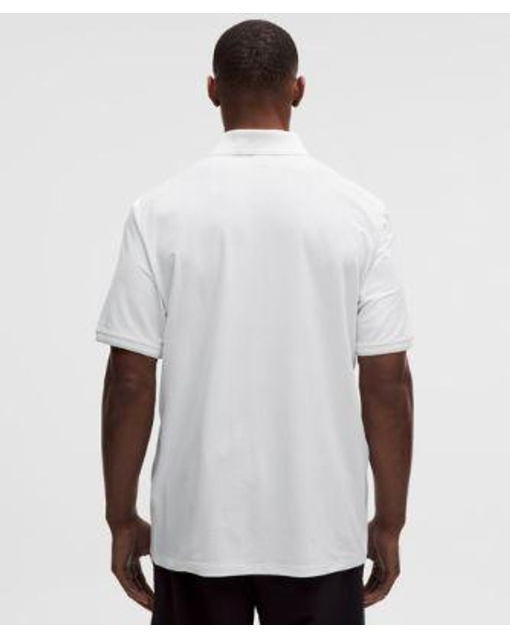 lululemon athletica White Uv-Protective Striped Mesh Tennis Polo Shirt for men