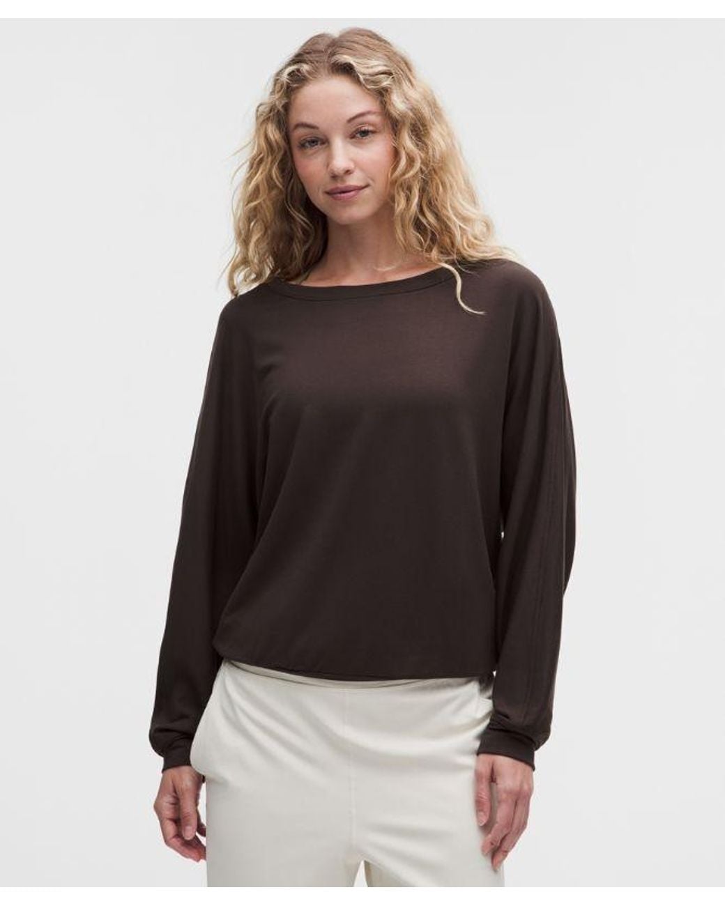 lululemon athletica Black Becalm Oversized Sweatshirt