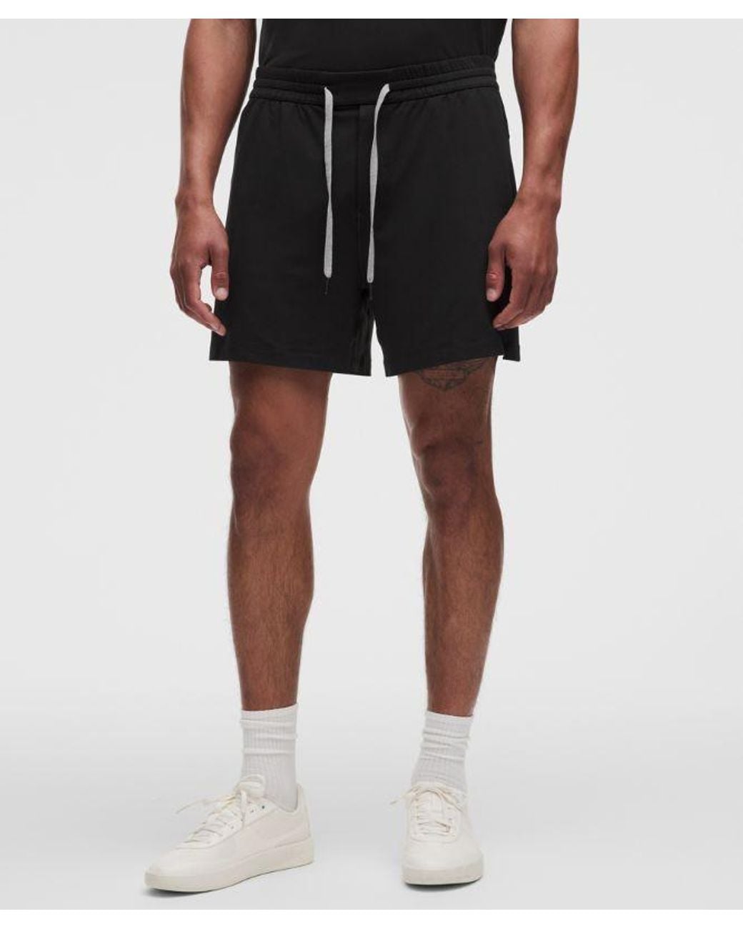 lululemon athletica Black Soft Jersey Short 5" for men