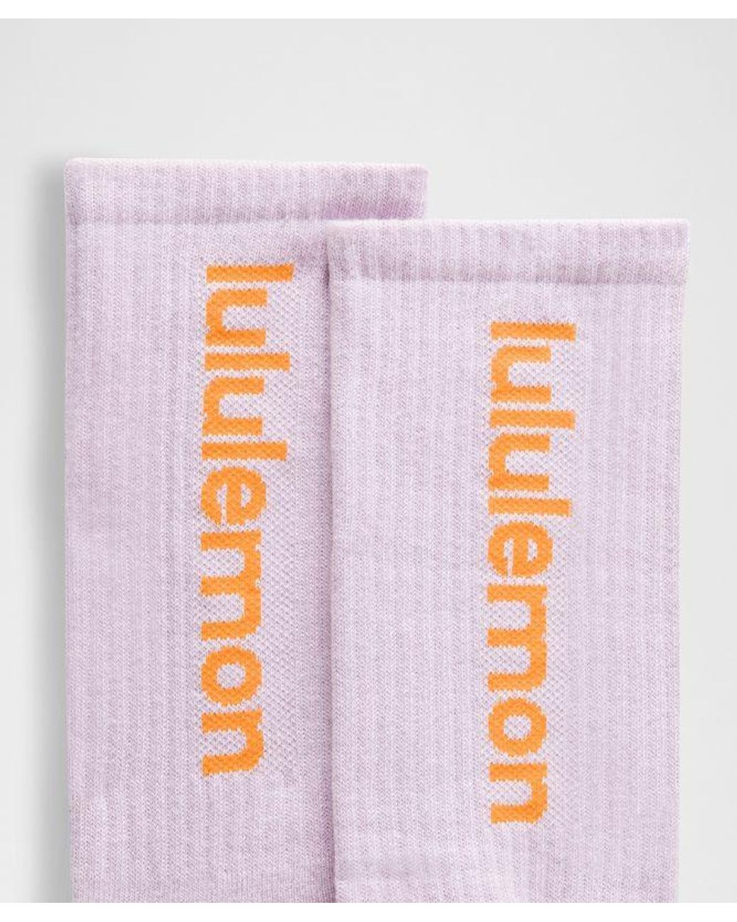 lululemon athletica Blue – Daily Essential Crew Socks Wordmark 3 Pack – – Size Medium