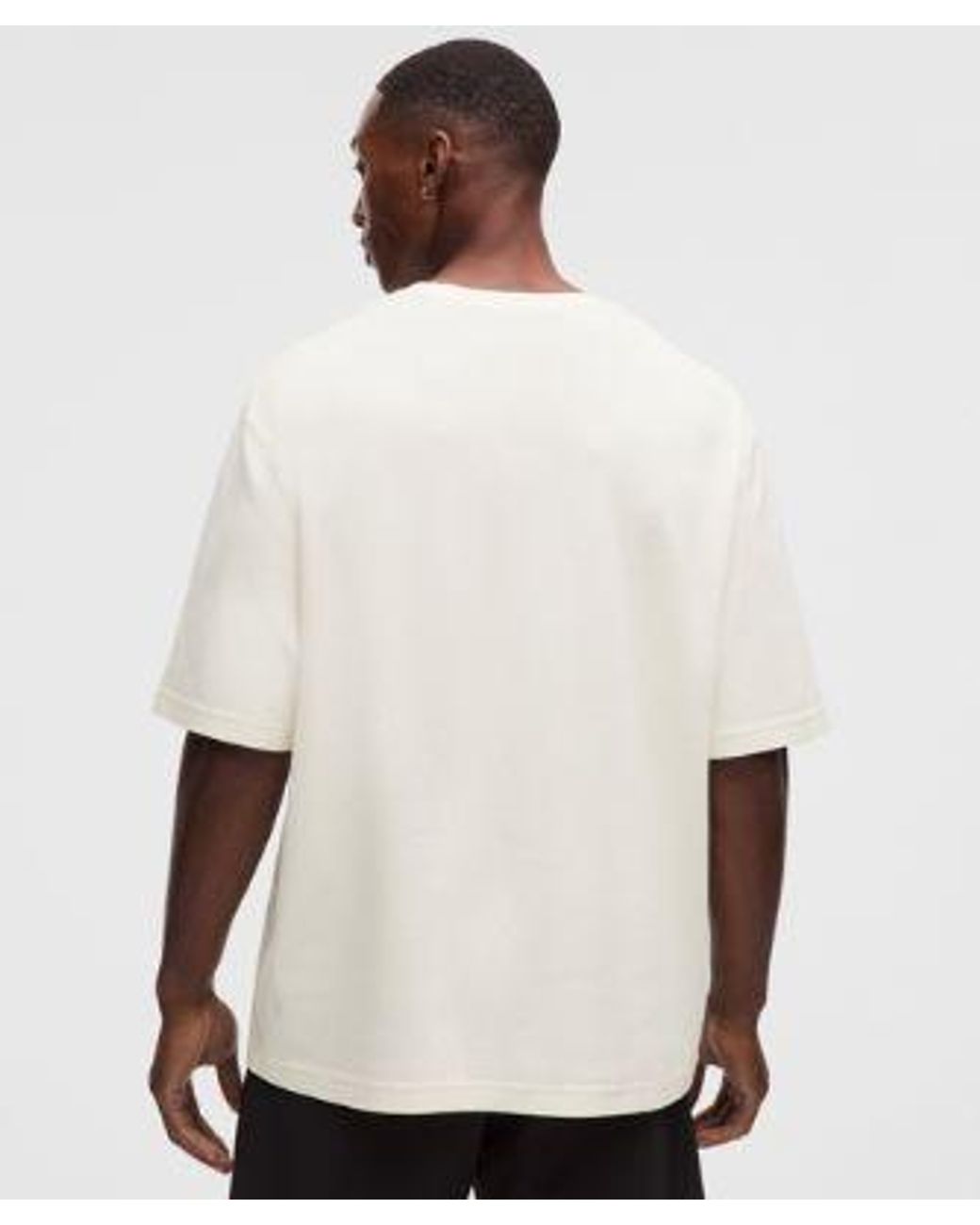 lululemon athletica White Pique Performer Relaxed T-Shirt for men