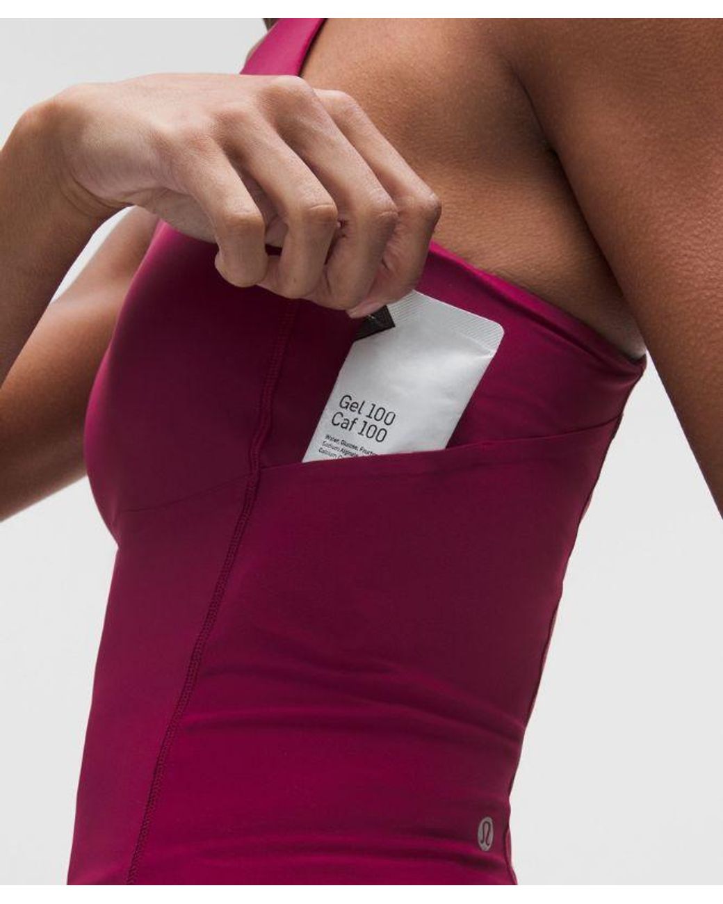 lululemon athletica Red – Fast And Free Tank Top Medium Support, B/C Cup – – Size 14