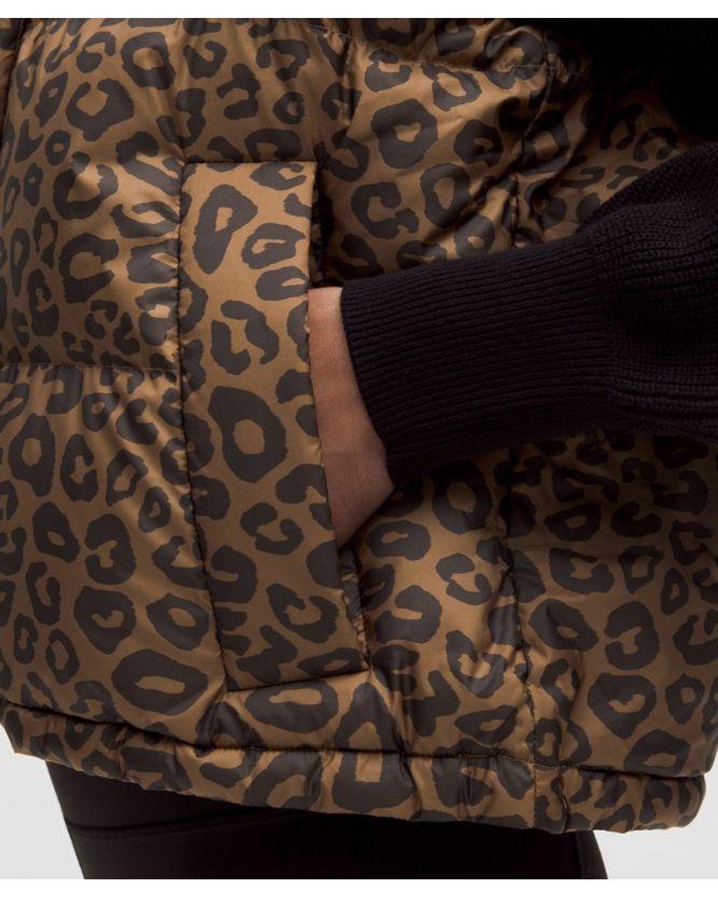 lululemon athletica Brown Wunder Puff 600-Down-Fill Cropped Vest