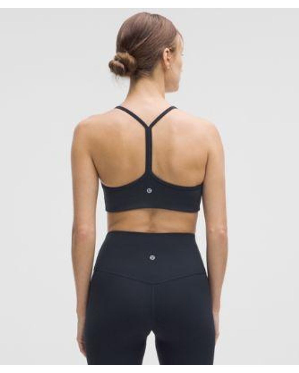 lululemon athletica Blue Flow Y Bra Light Support, A/B Cup