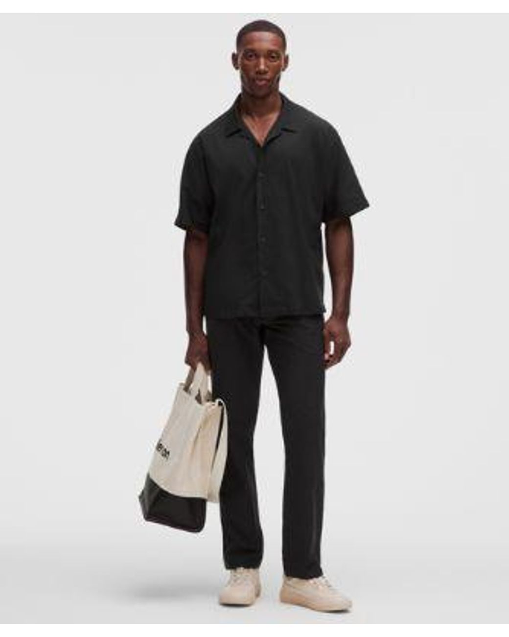 lululemon athletica Black – Easyfive Classic-Straight Trousers 32L Light – – Size 4 for men