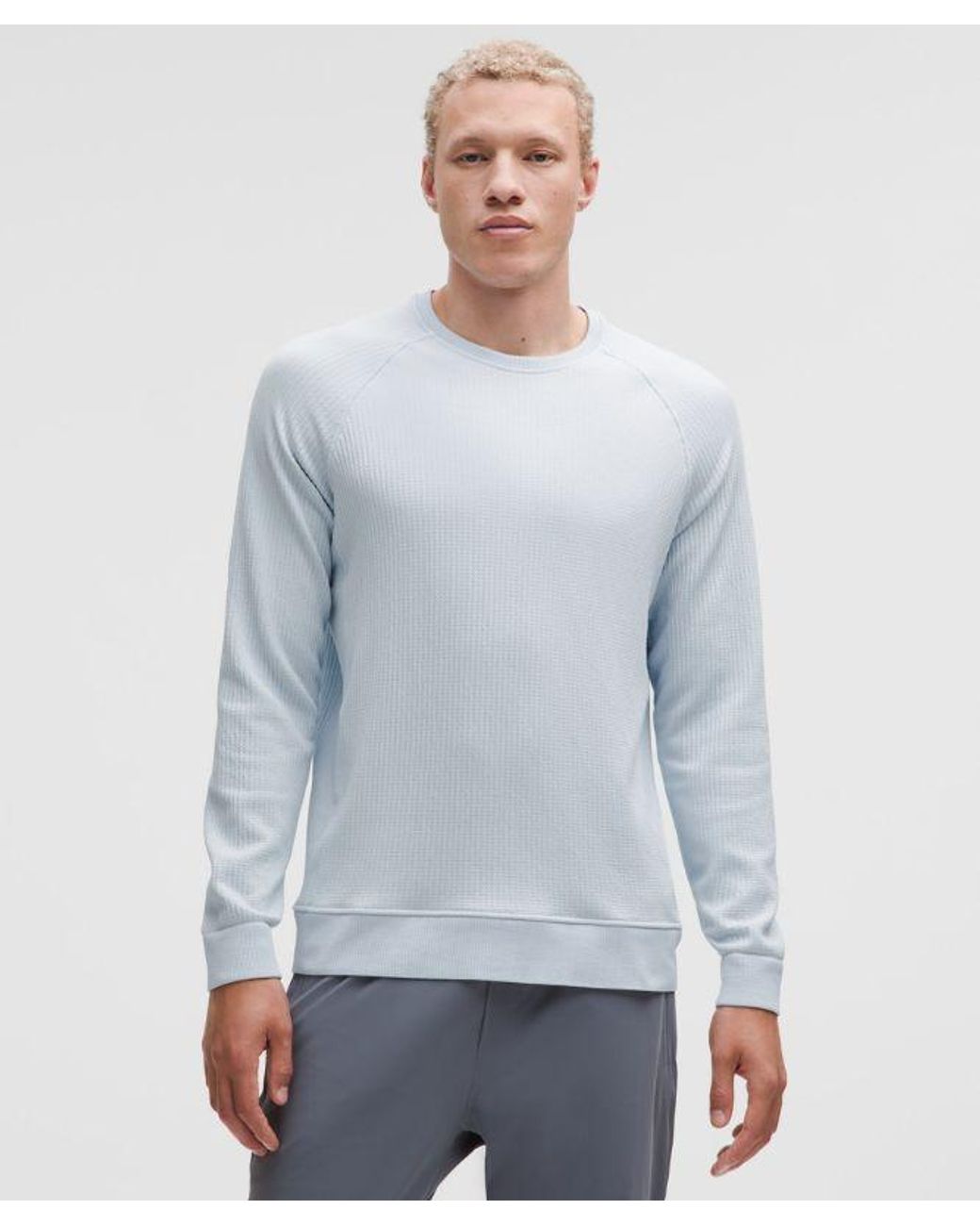 lululemon athletica Blue – Engineered Warmth Long-Sleeve Crew Sweatshirt – – for men
