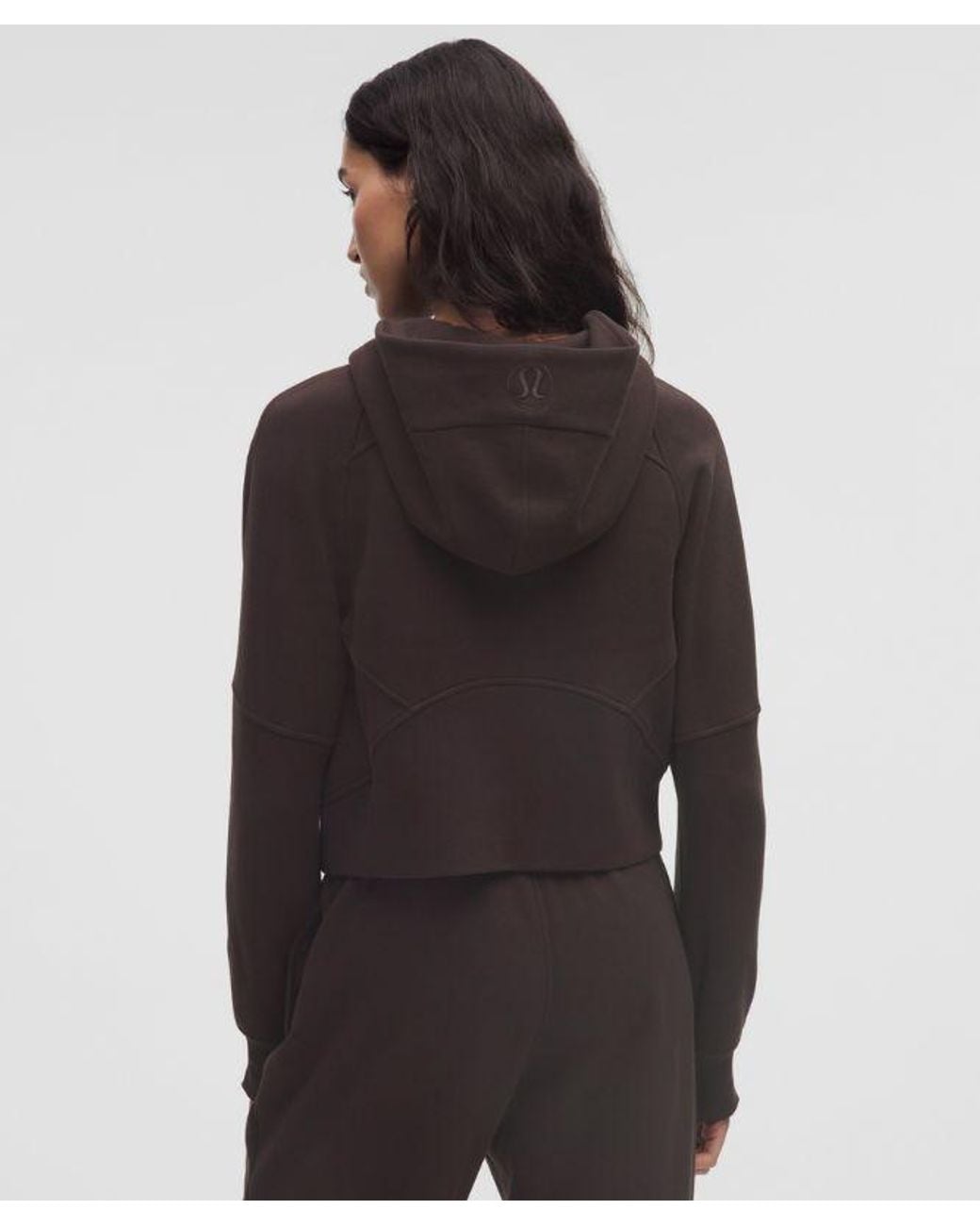 lululemon athletica Brown – Scuba Oversized Half-Zip Hoodie – – Size Medium/Large