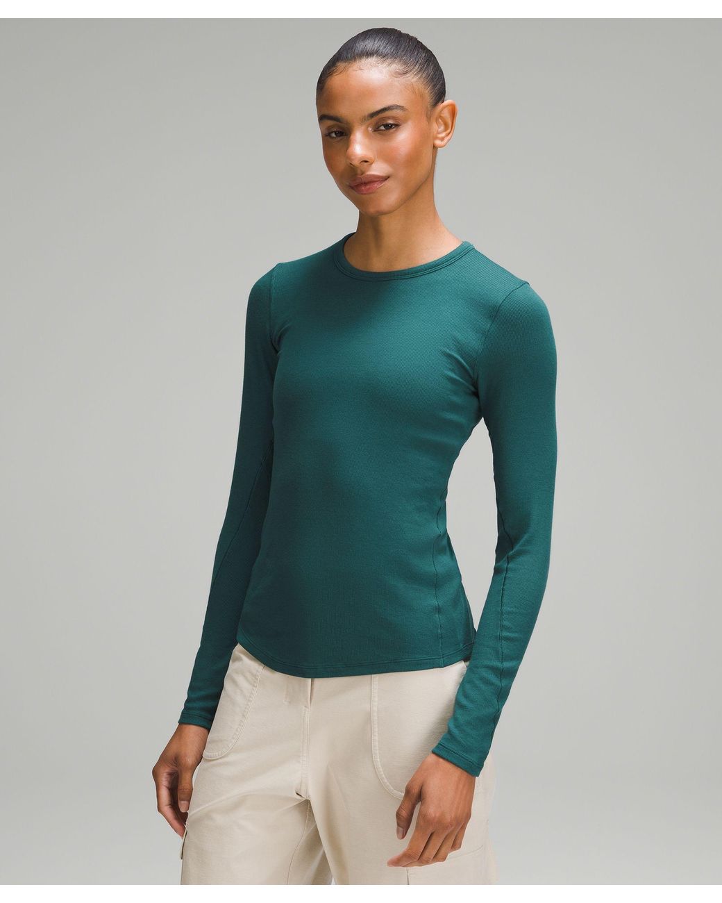 lululemon athletica Hold Tight Long-sleeve Shirt - Color Green - Size 20