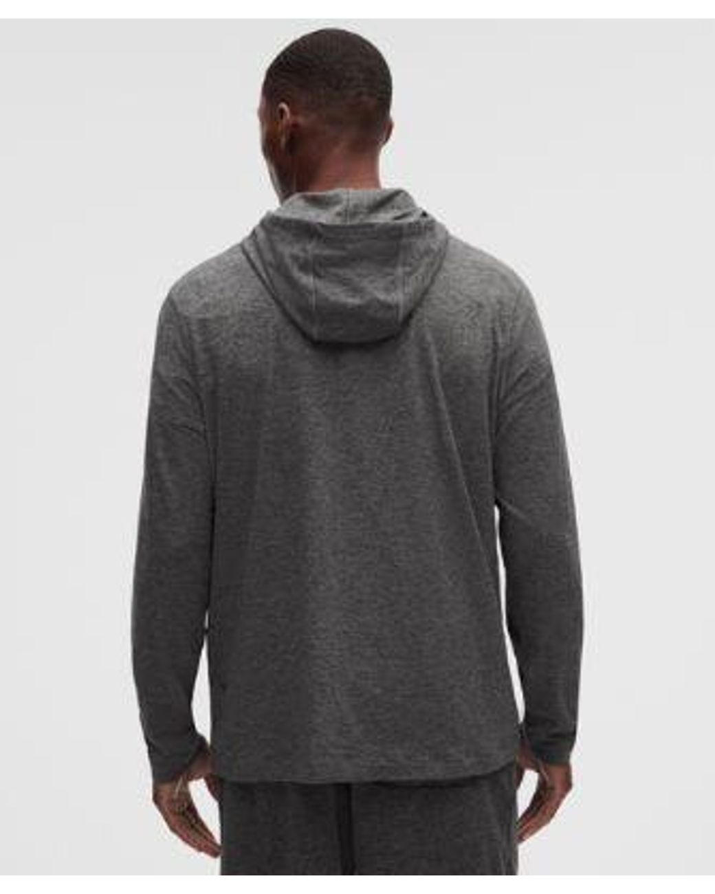 lululemon athletica Gray Soft Jersey Pullover Hoodie for men