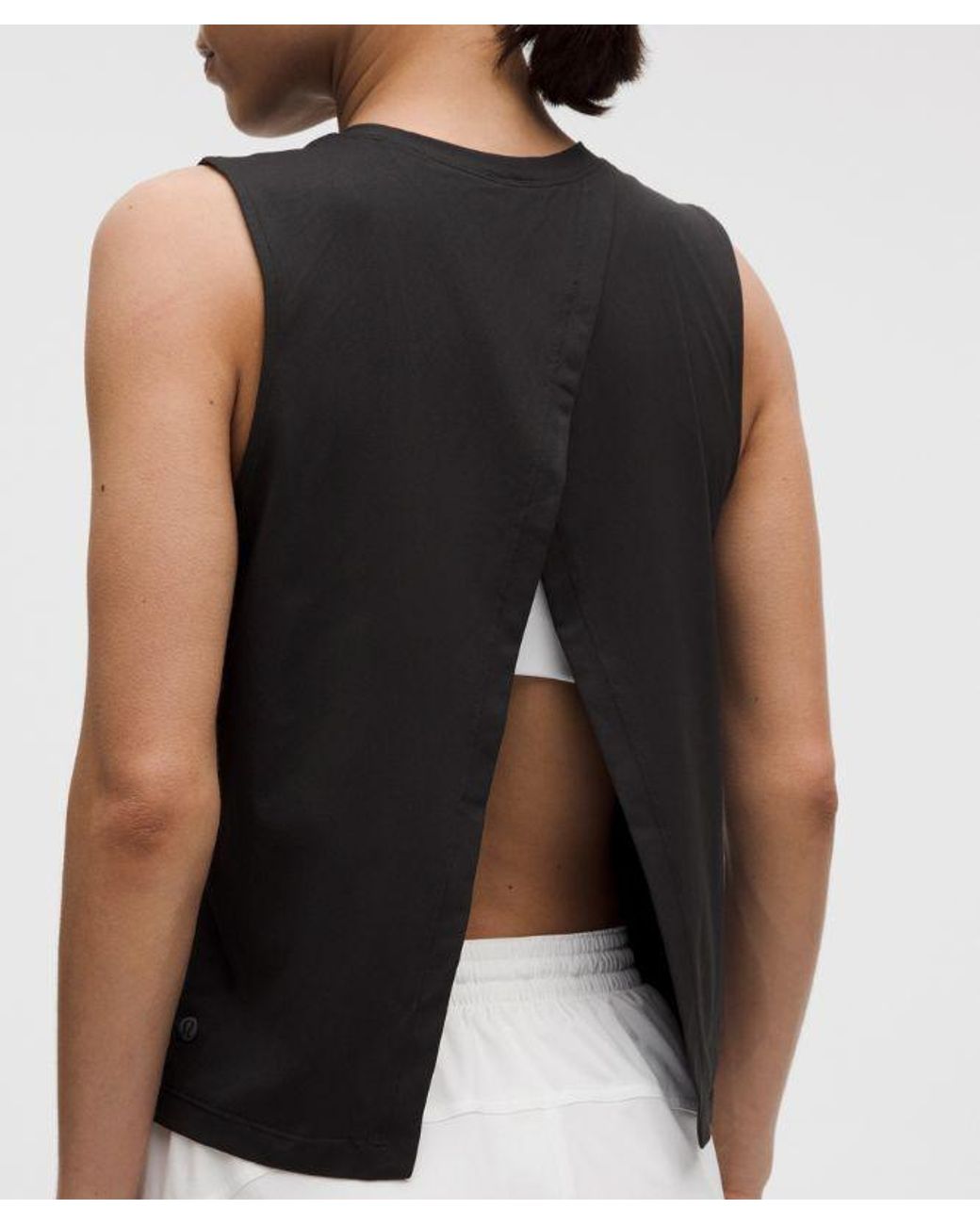 lululemon Pace Crush Cross-Back Graphic Tank Top in Black | Lyst UK