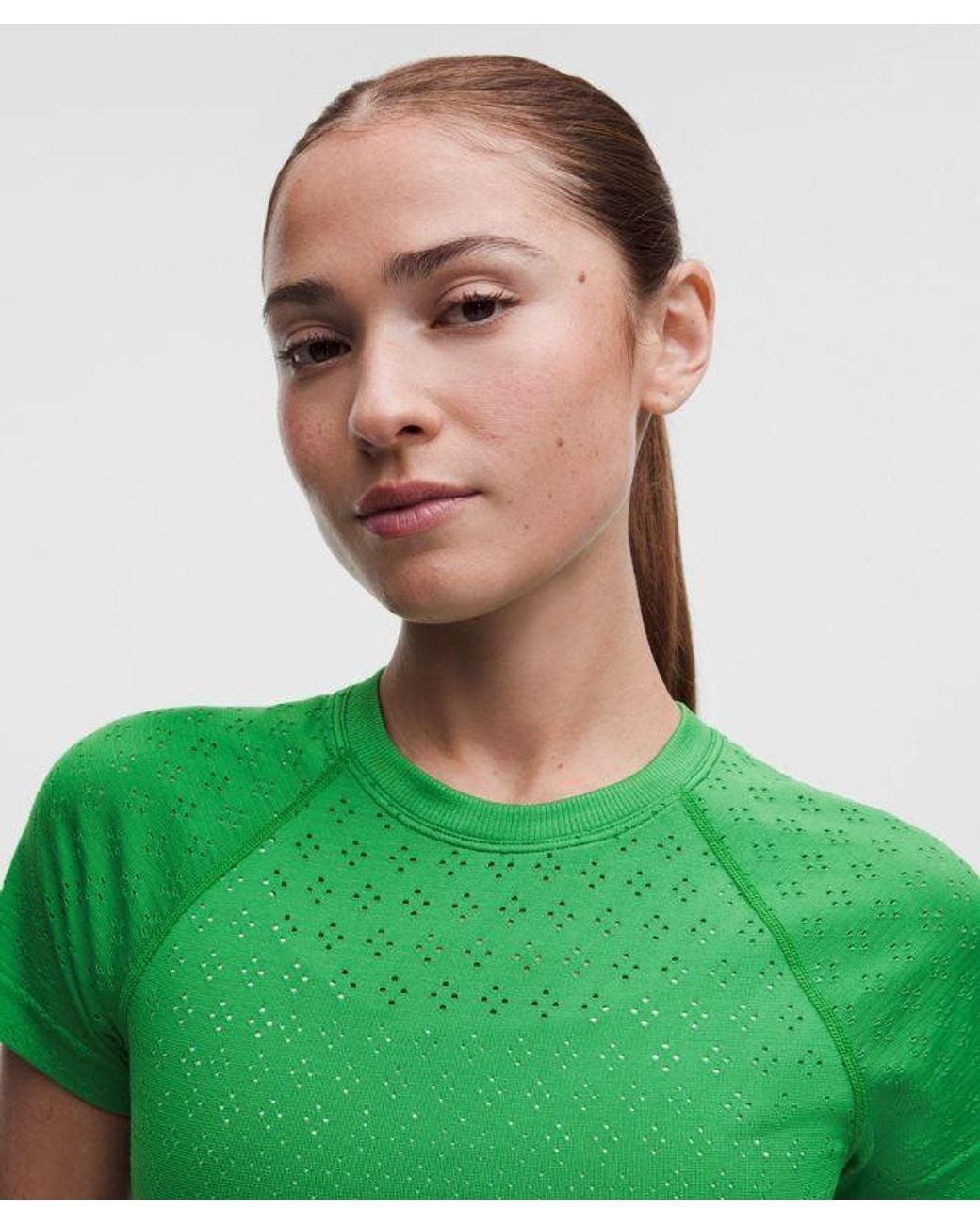 lululemon athletica Green – Swiftly Tech Cropped Short-Sleeve Shirt 2.4 – – Size 4