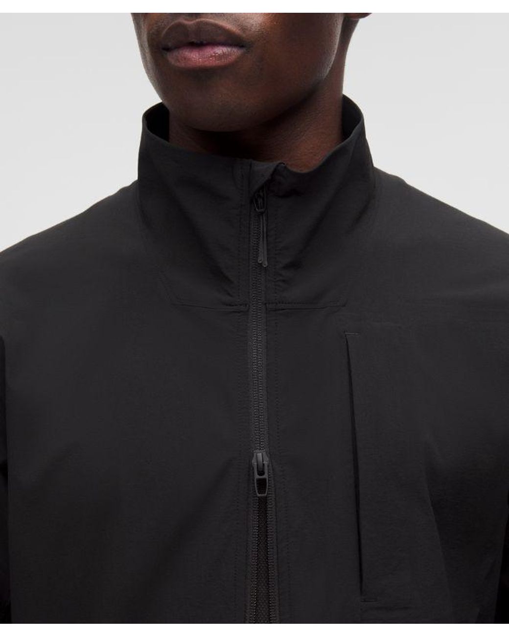 lululemon athletica Black Sojourn Windbreaker Jacket for men